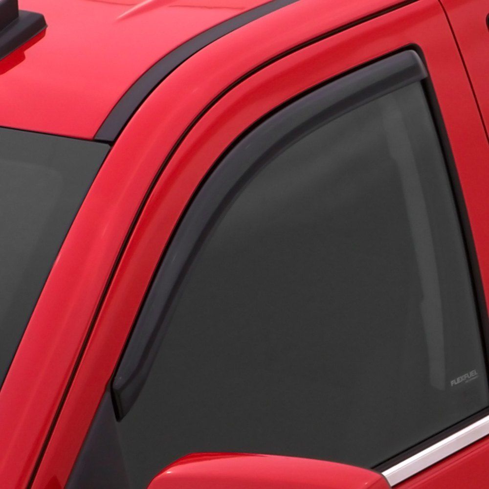 AVS® • 194040 • In-Channel Ventvisor • Rain Deflectors • Chevy Silverado / Sierra (Extd. Cab) 07-13