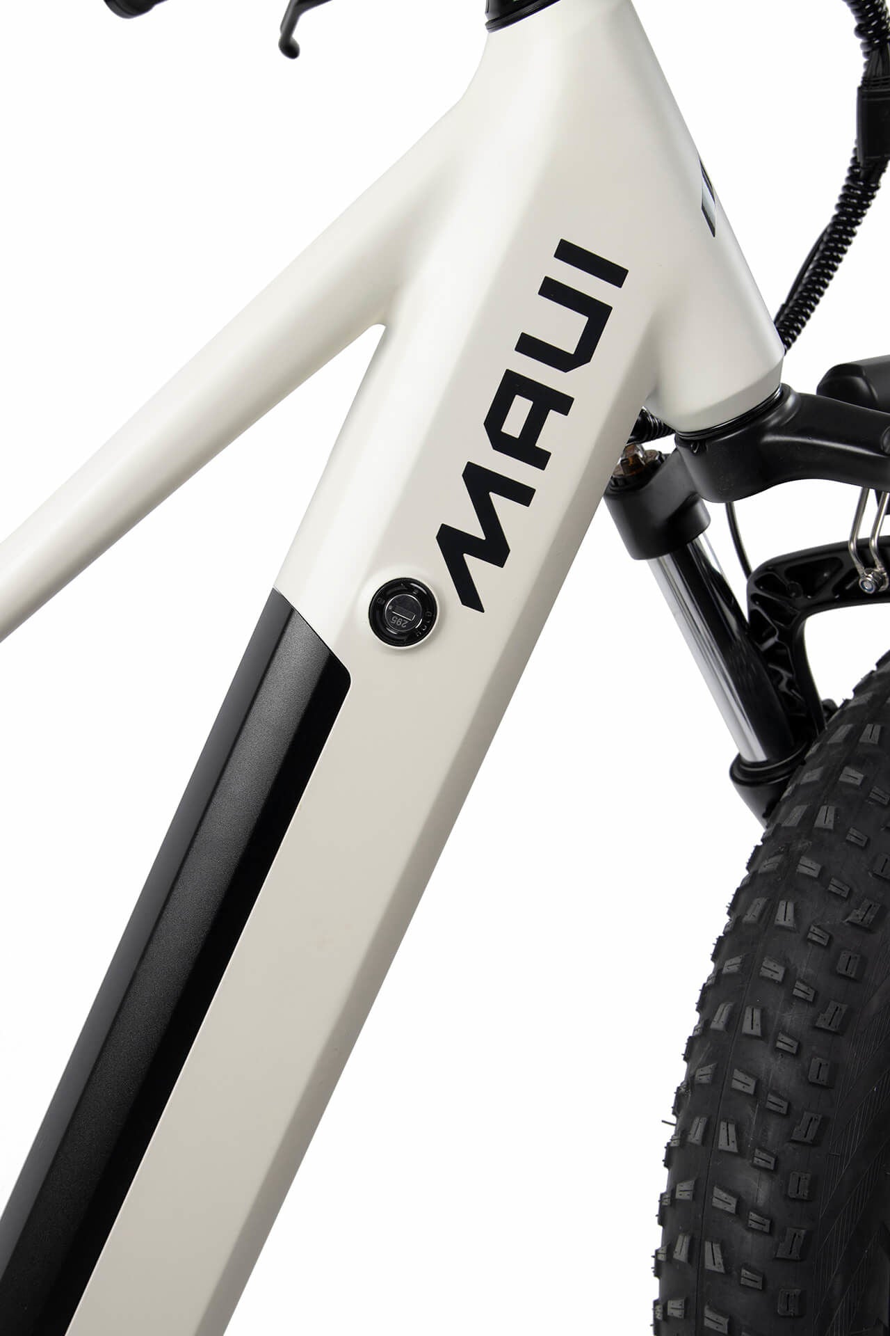 Electric fat bike 500w white