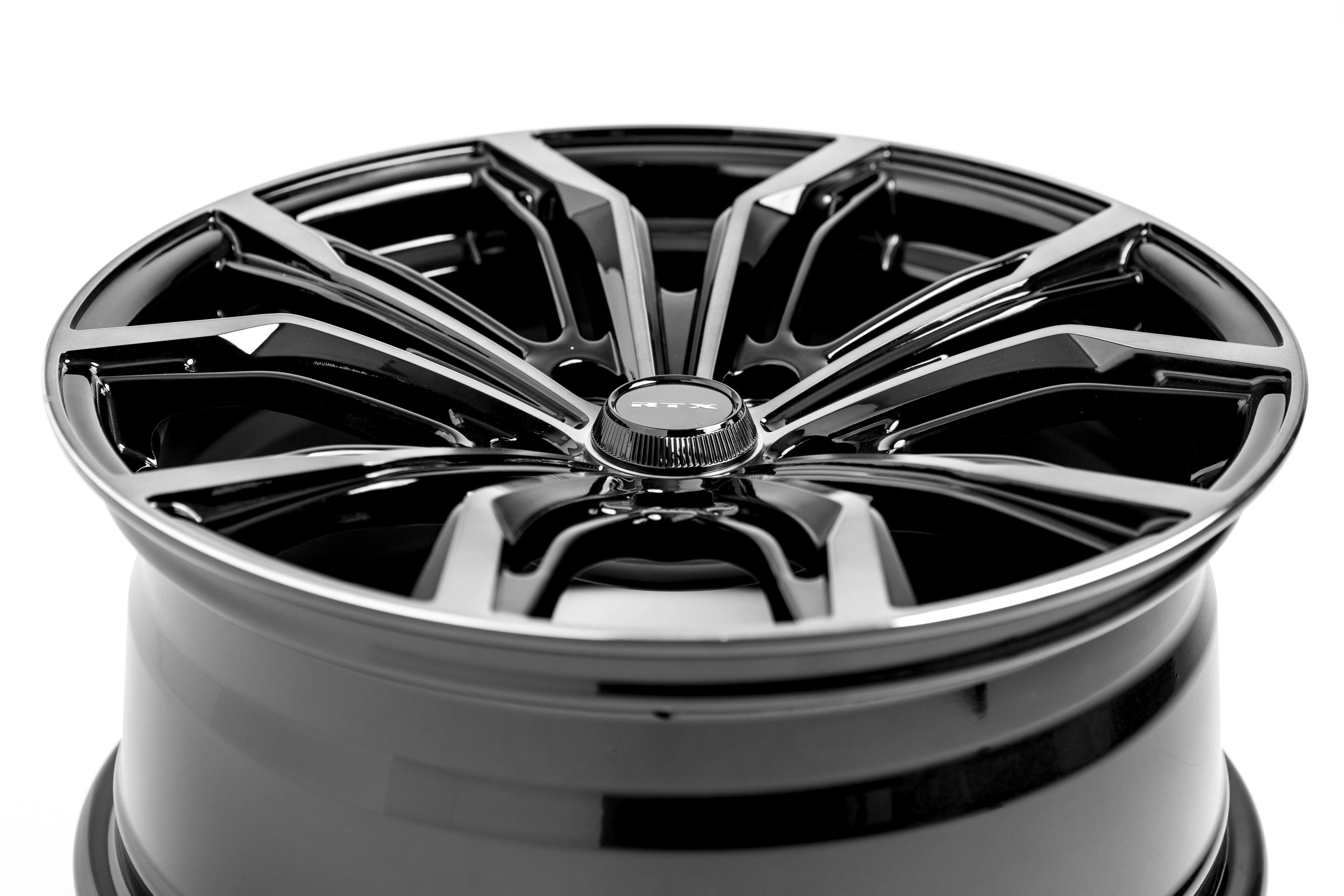 Black Widow • Black Machined Grey • 20x9 5x108 ET38 CB63.4