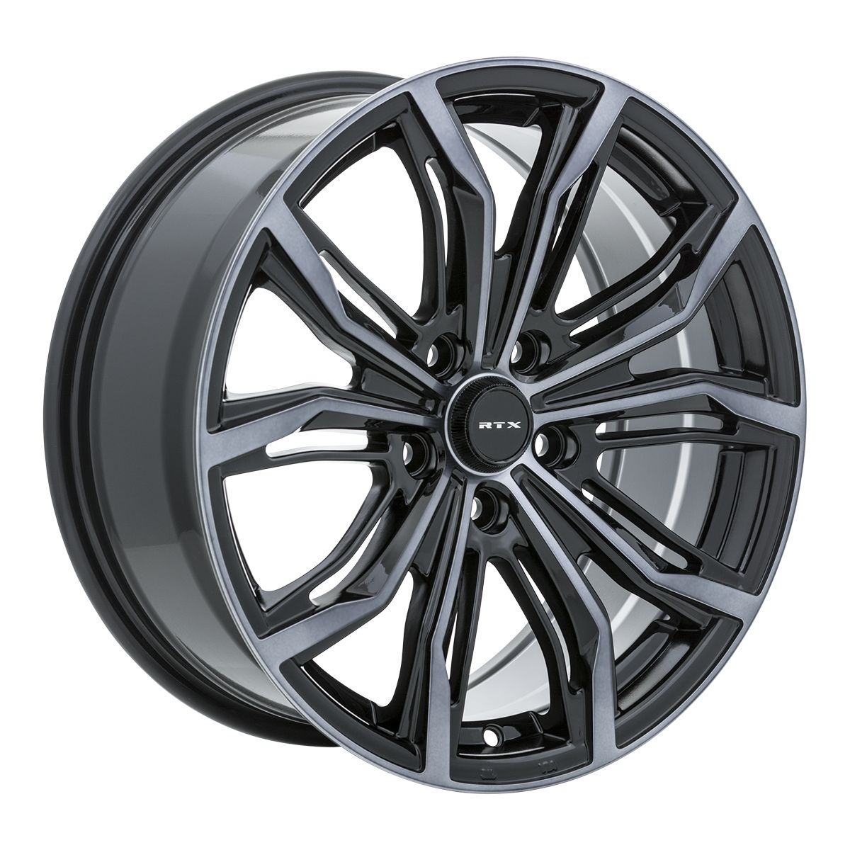 Black Widow • Black Machined Grey • 20x9 5x108 ET38 CB63.4