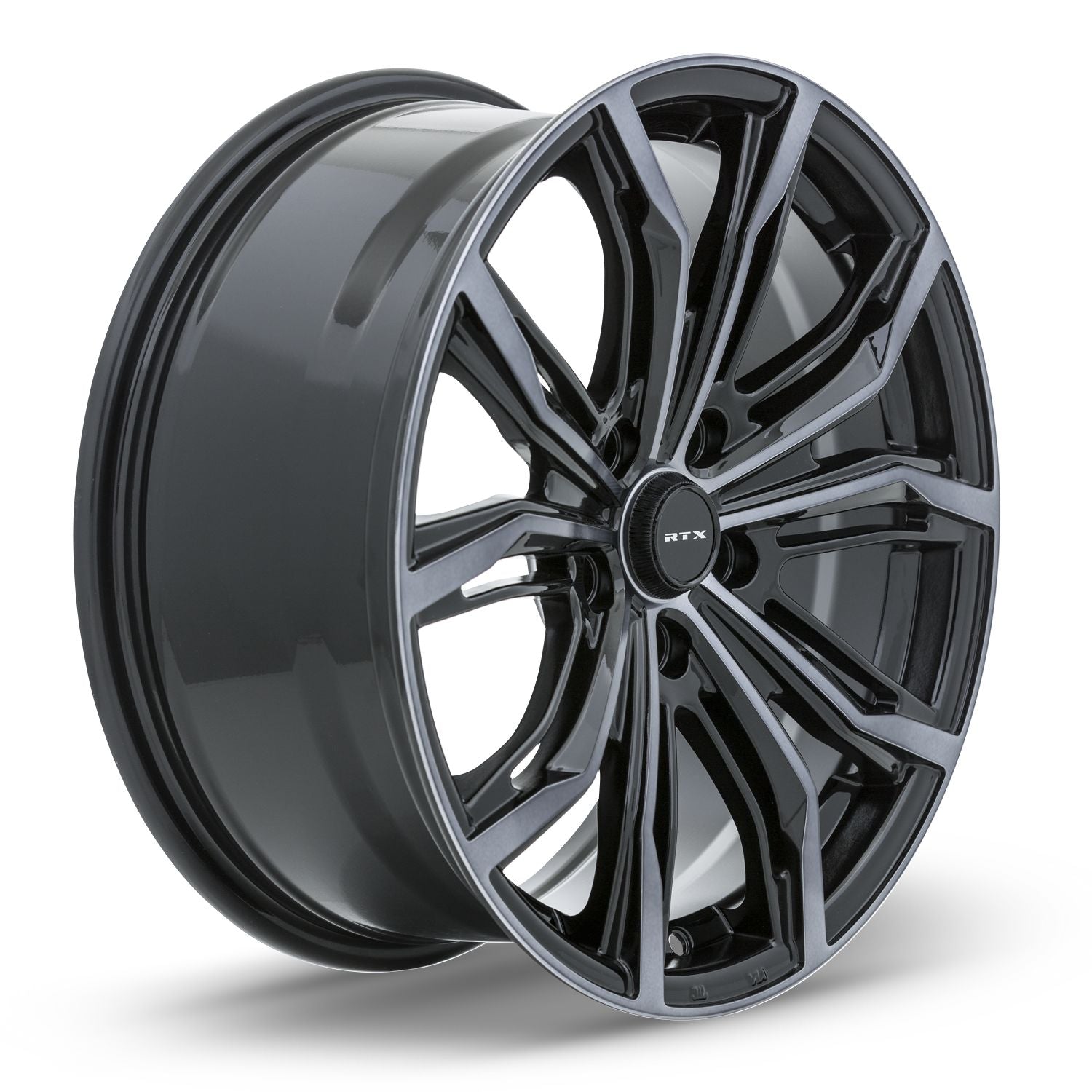 Black Widow • Black Machined Grey • 18x8 5x114.3 ET42 CB73.1