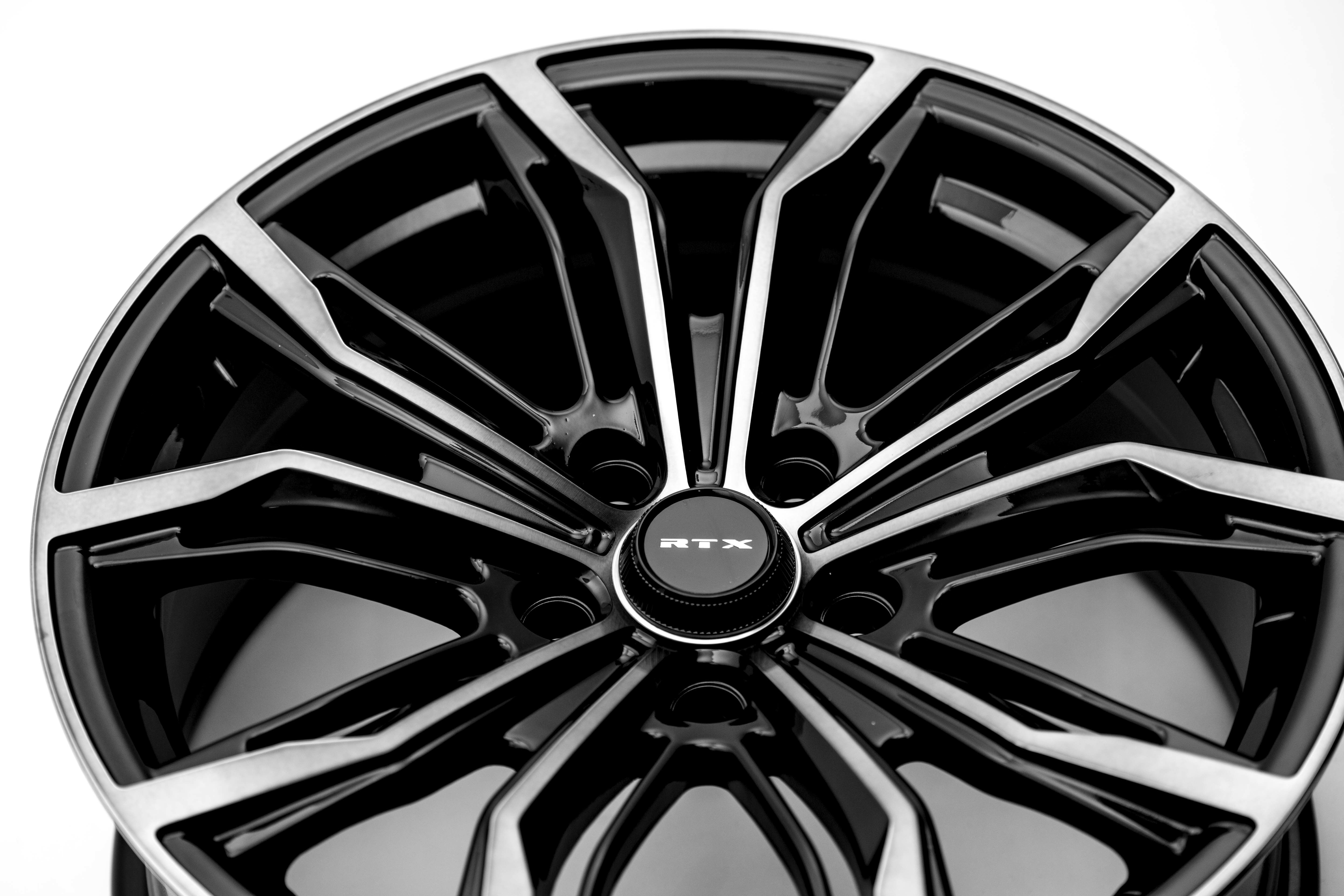 Black Widow • Black Machined Grey • 20x9 5x108 ET38 CB63.4