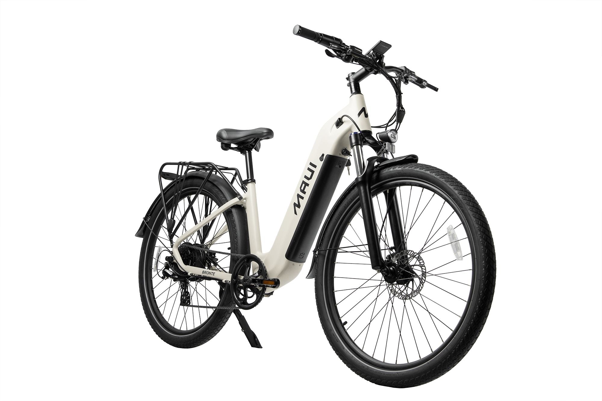 Electric city bike step-thru 500w white