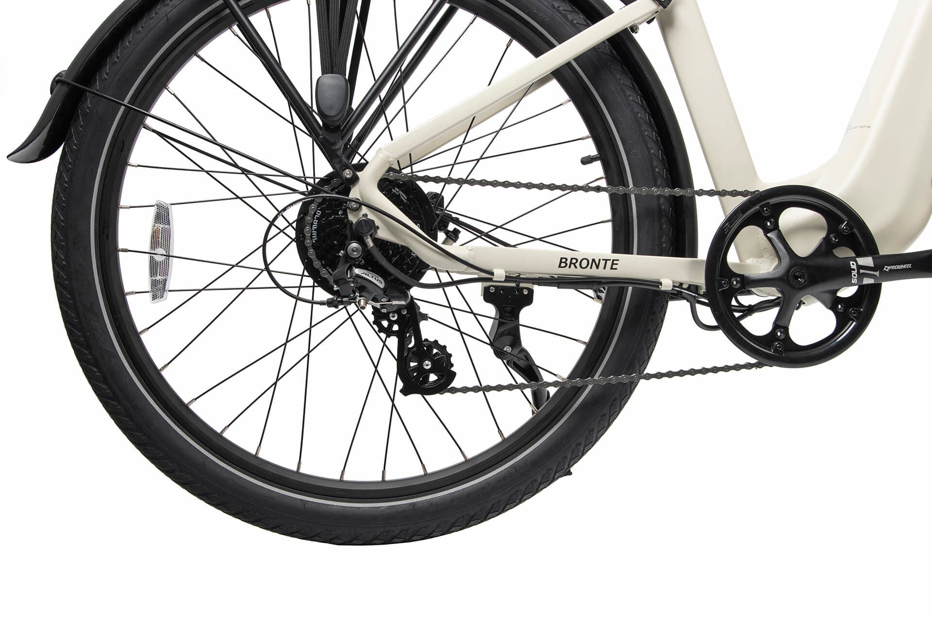 Electric city bike step-thru 500w white