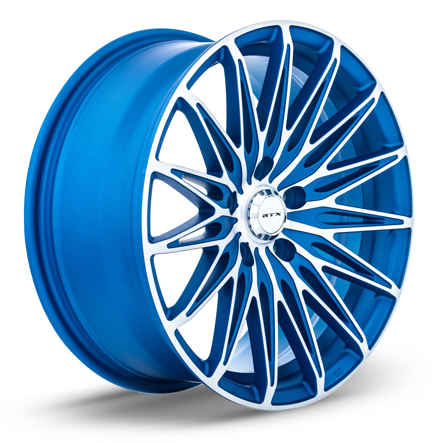 Crystal • Matte Blue Machined • 17x7.5 5x114.3 ET40 CB73.1