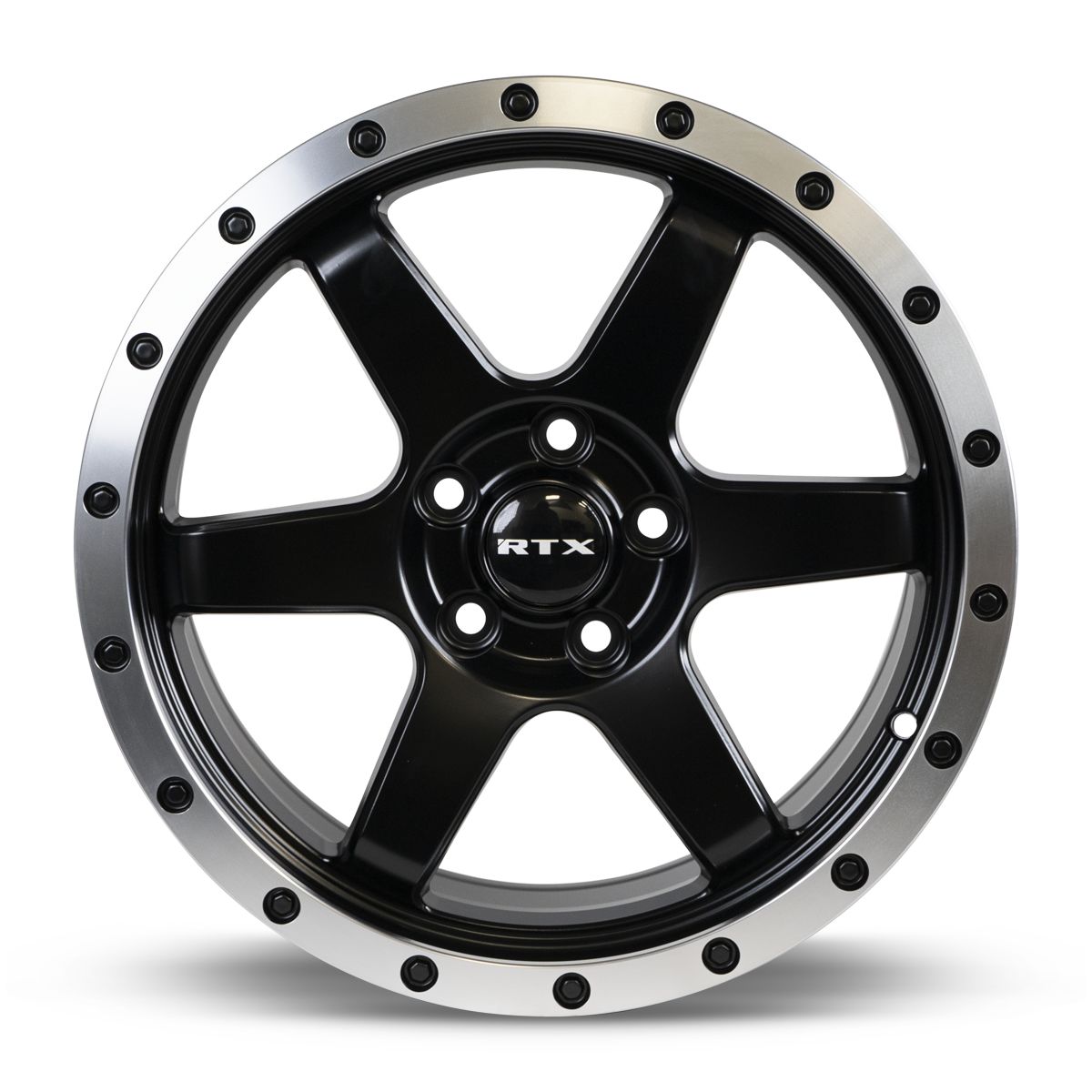 Dakar • Satin Black Machined Edge Lip • 17x8 5x108 ET35 CB63.4