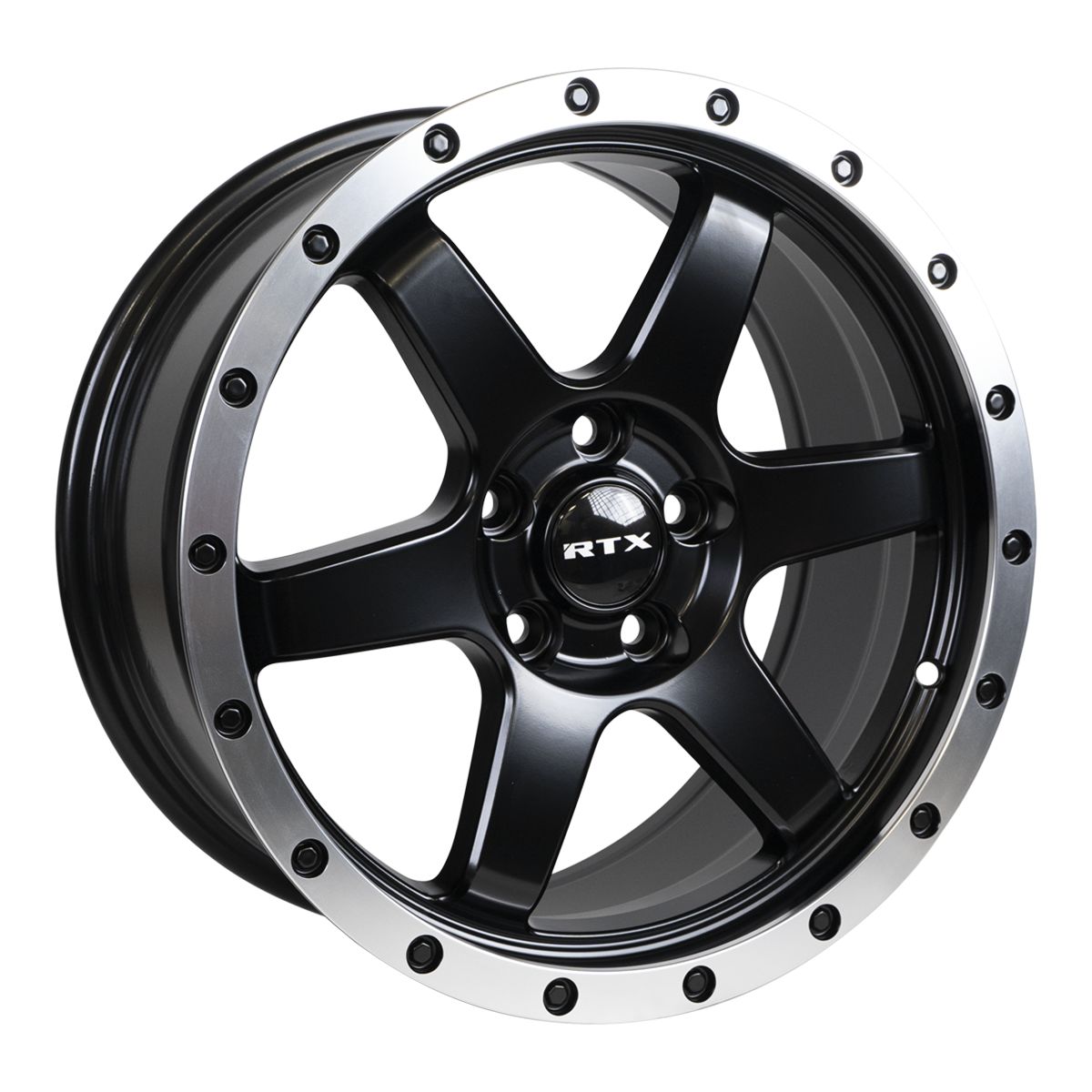 Dakar • Satin Black Machined Edge Lip • 17x8 5x108 ET35 CB63.4