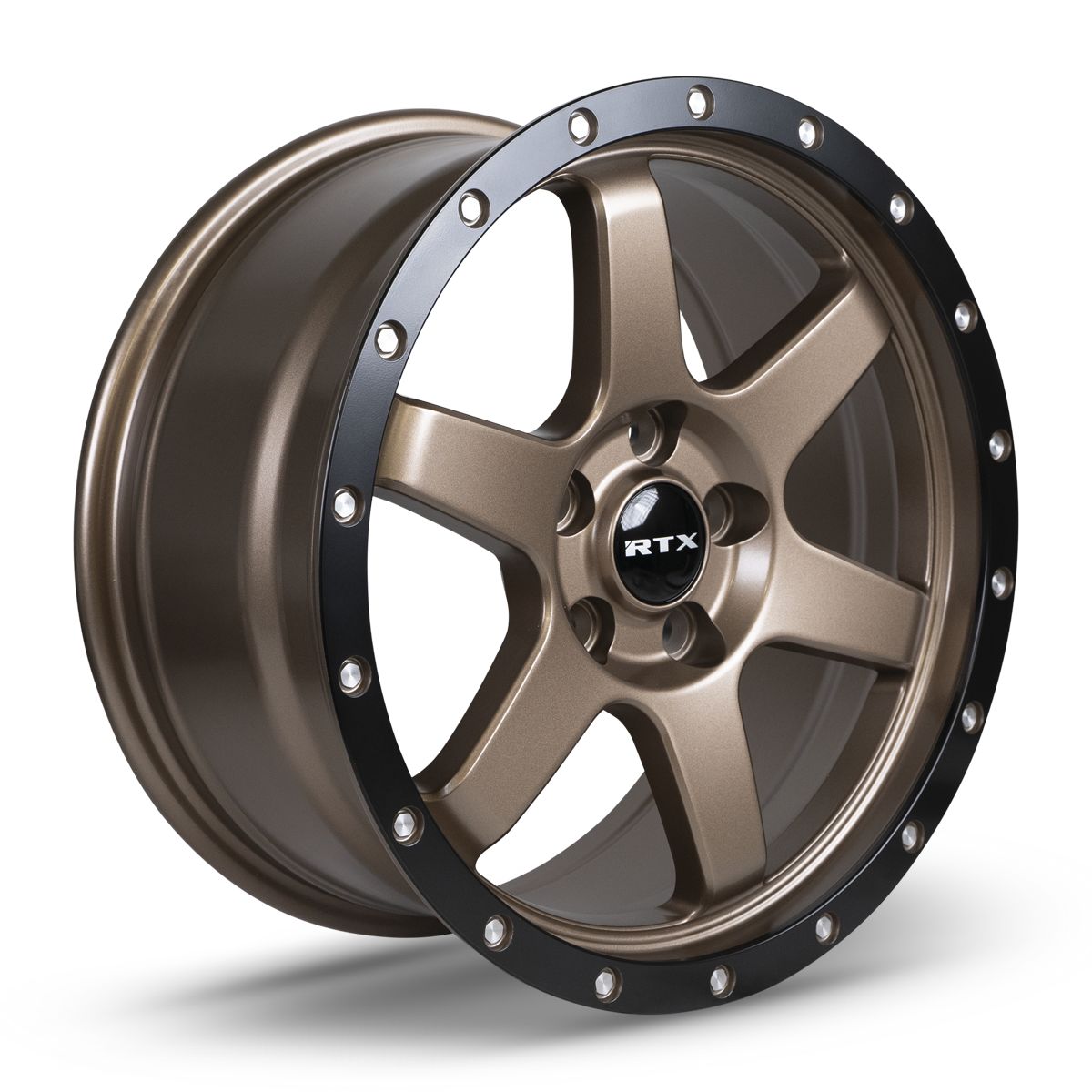 Dakar • Satin Bronze Black Edge Lip • 17x8 5x108 ET35 CB63.4