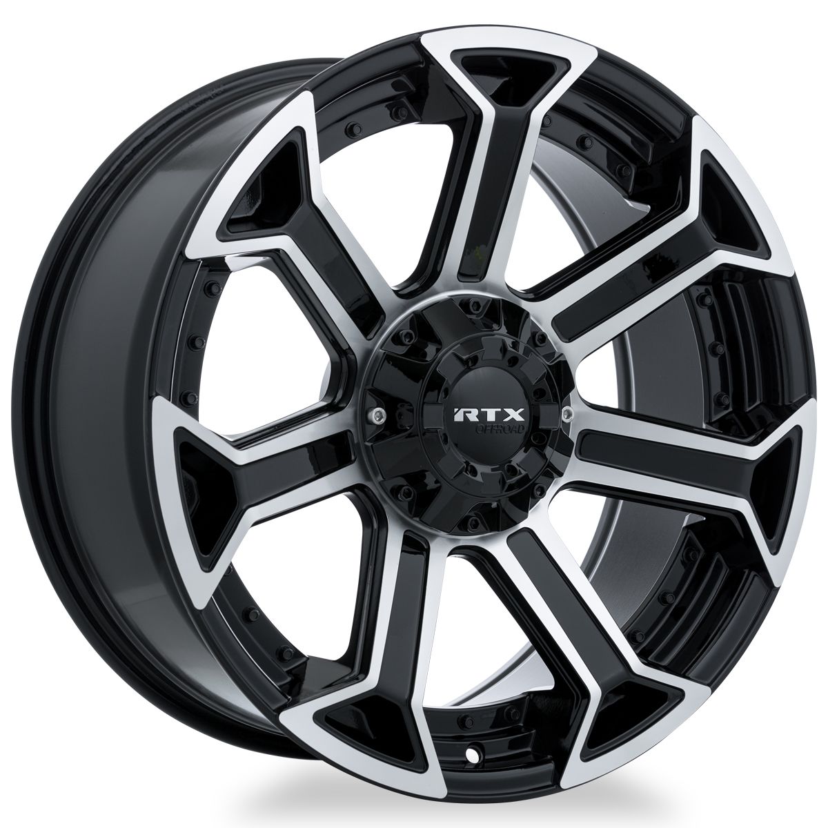 Peak • Gloss Black Machined • 22x10 5x127 ET-18 CB71.5