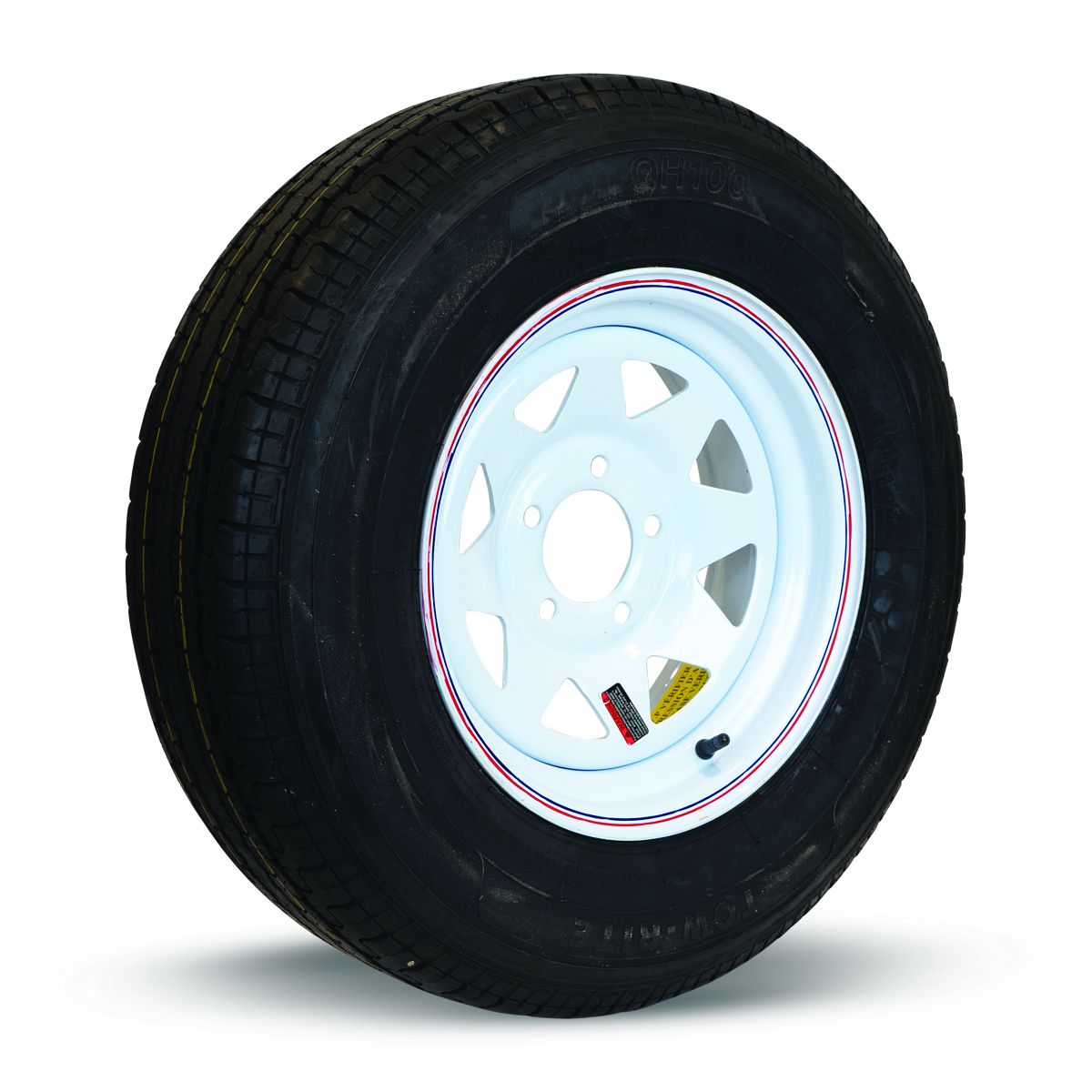 Tow-Rite RDG25-706-WS6 - Tire & Rim ST235/85R16 LRG White 4.28