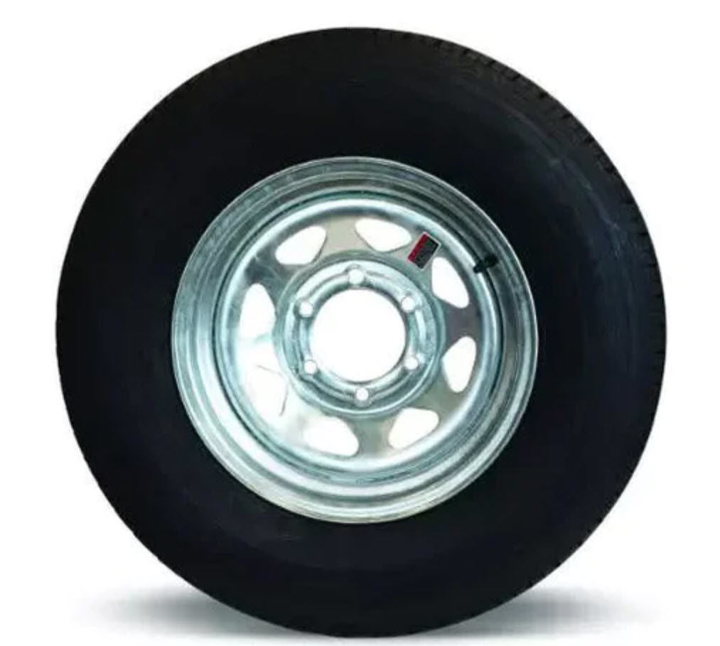 Tow-Rite RDG3737-SGA5 - Tire & Rim ST225/75D15 LRD Galvanized 3.19