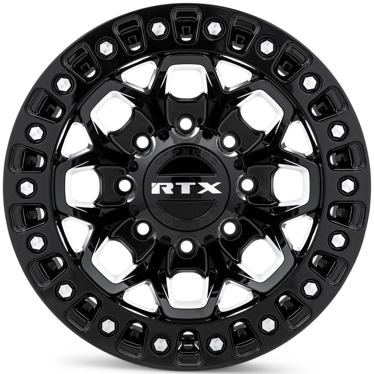 RTX® (Offroad) • 083195 • Zion • Gloss Black Milled Rivets • 20x9 8x165.1 ET20 CB125