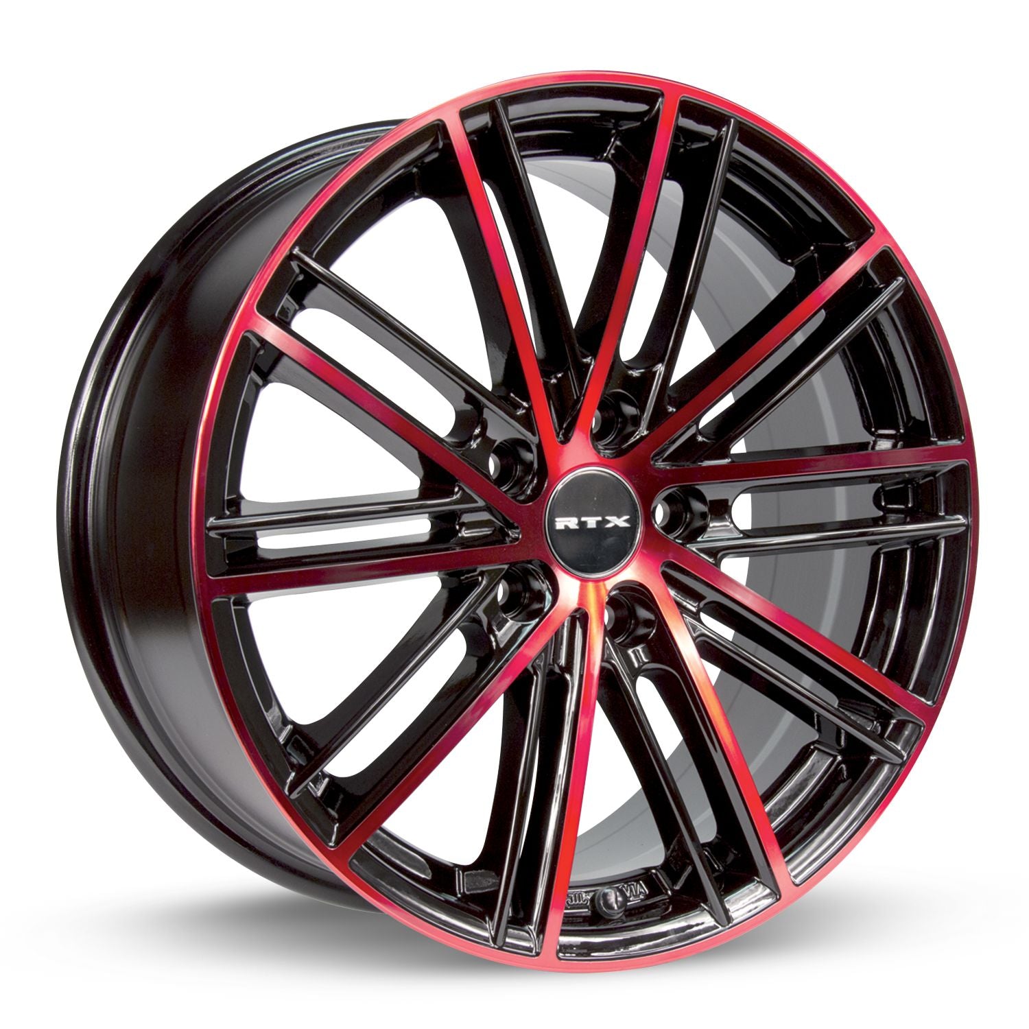 Strobe 5 • Black Machined Red • 18x8 5x114.3 ET45 CB73.1