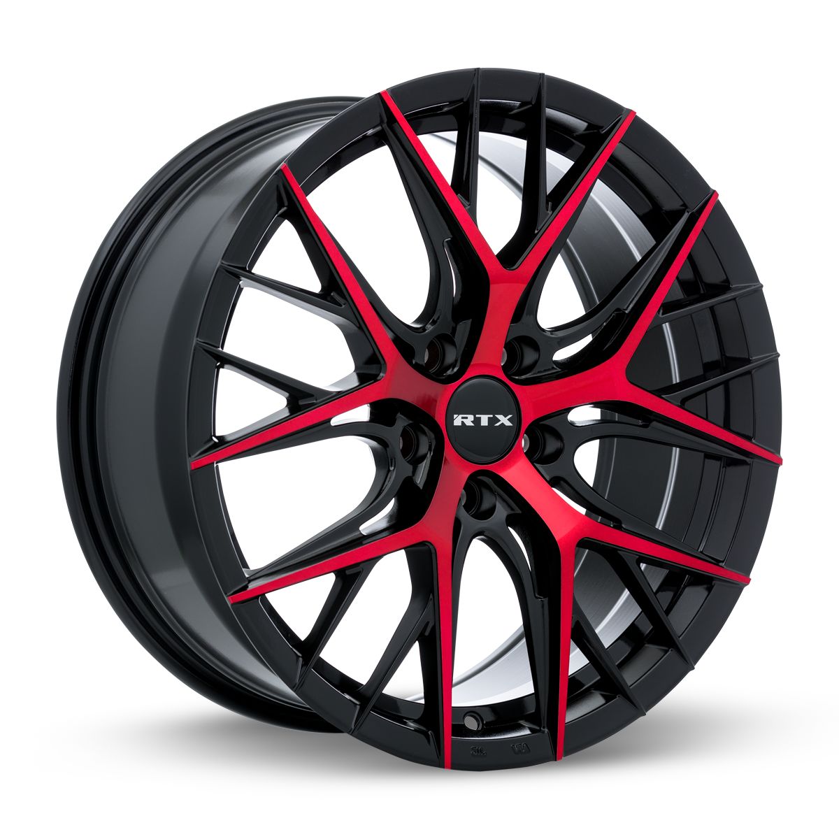 RTX® (RTX) • 083055 • Valkyrie • Gloss Black Machined Red • 18x8 5x114.3 ET40 CB73.1