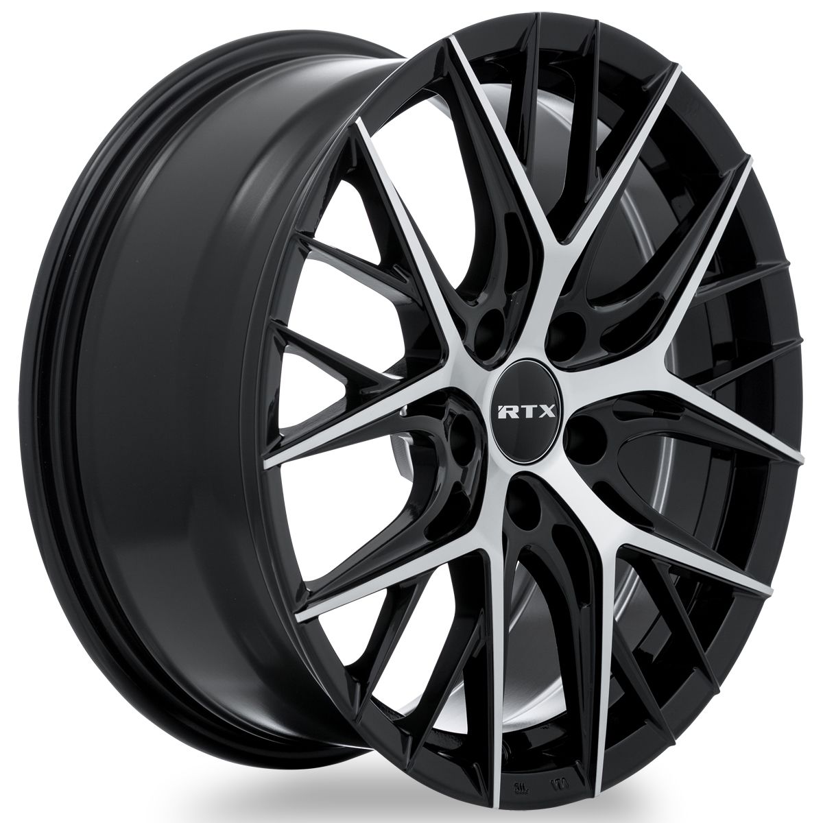 RTX® (RTX) • 082993 • Valkyrie • Gloss Black Machined • 17x7.5 5x114.3 ET40 CB73.1