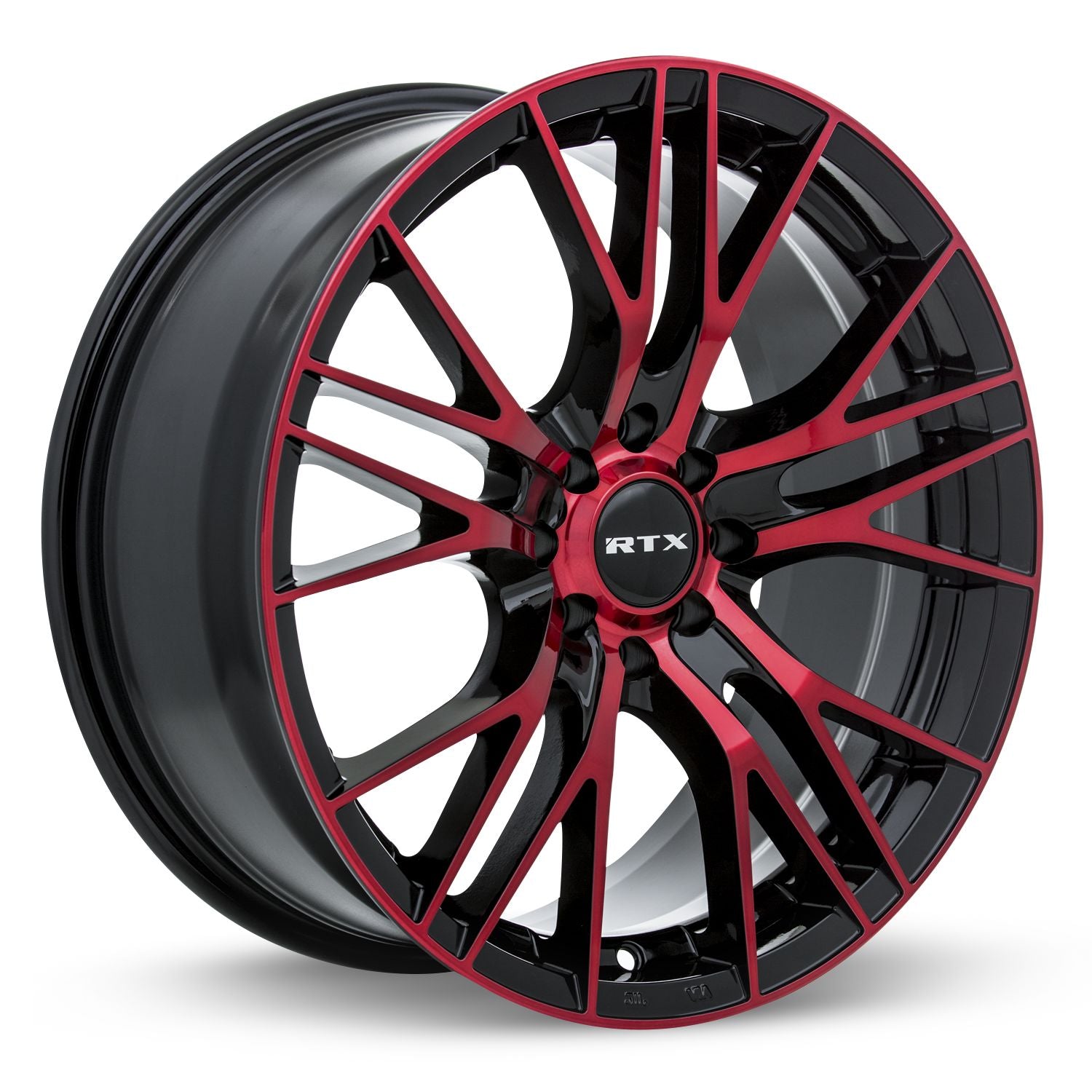 Vertex • Black Machined Red • 16x7 5x100 ET35 CB54.1