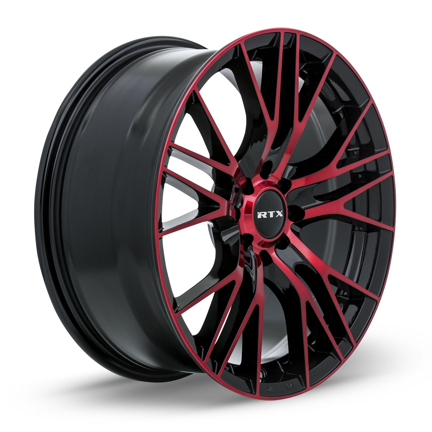 Vertex • Black Machined Red • 17x7.5 5x112 ET40 CB66.6