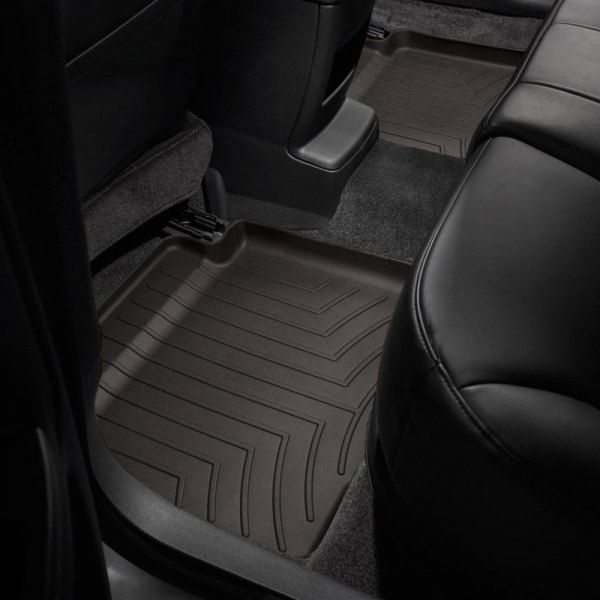 Weathertech® • 477482 • FloorLiner • Molded Floor Liners • Cocoa • Second Row • BMW X1 16-22