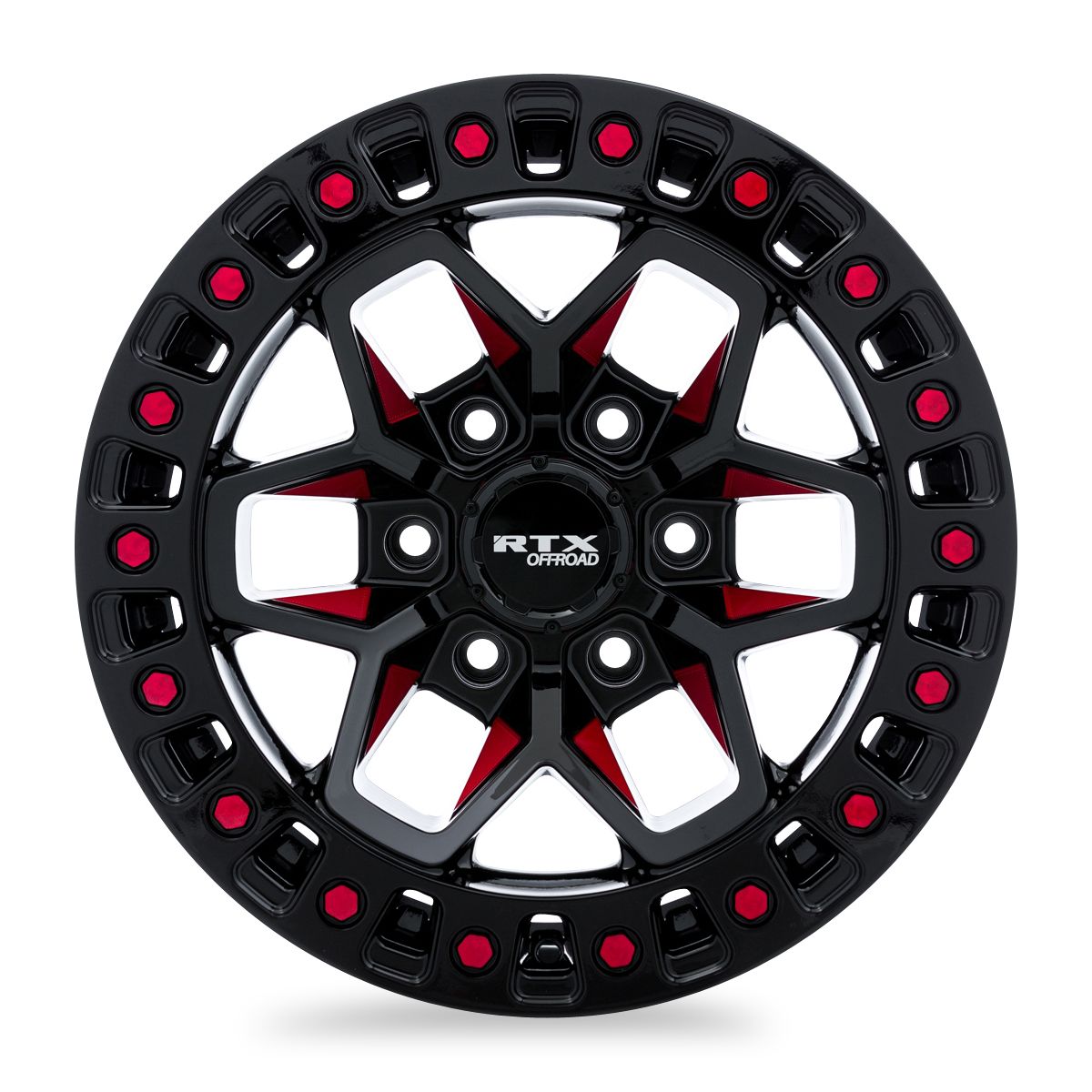 Zion • Black Milled Red • 20x9 5x127 ET-15 CB71.5