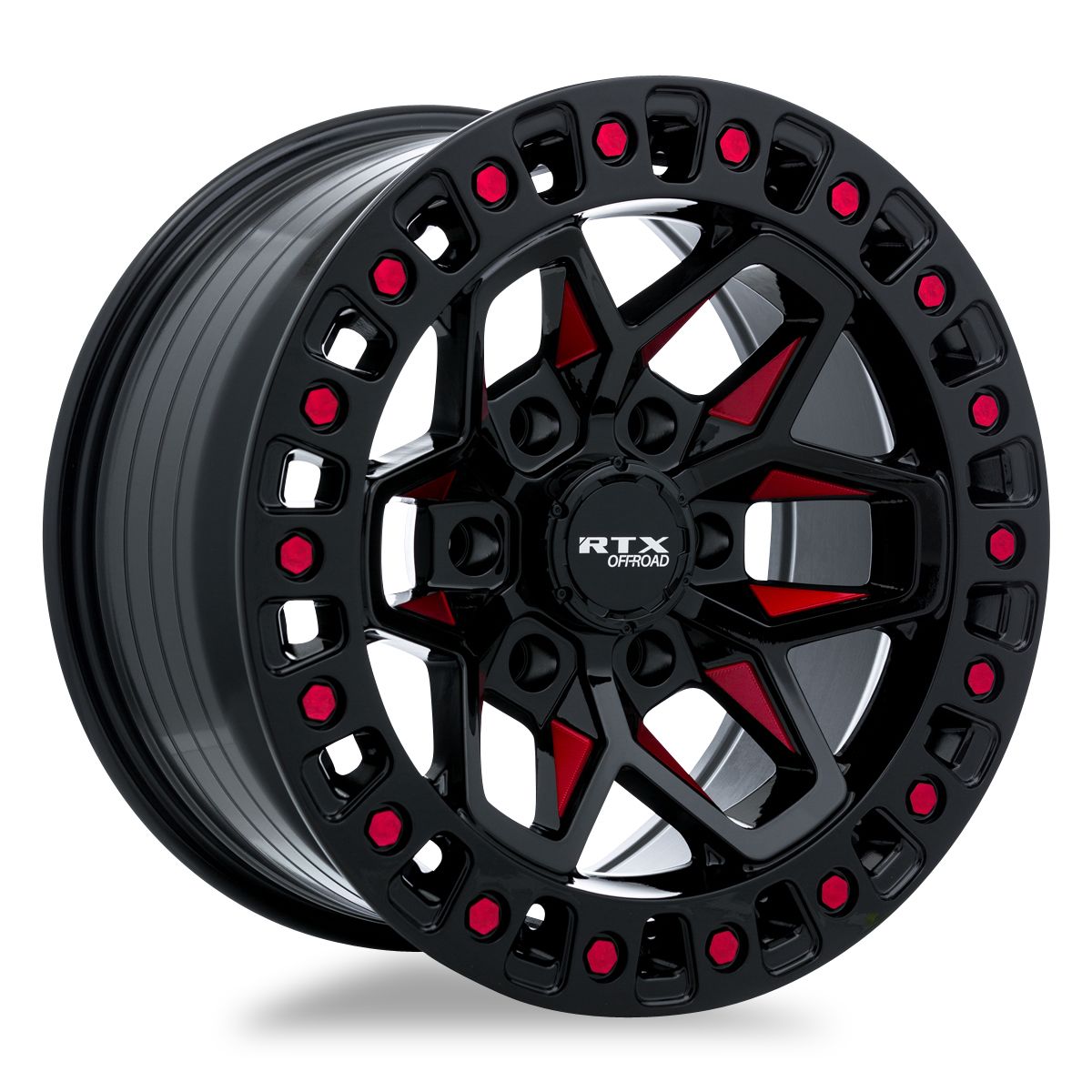 Zion • Black Milled Red • 17x9 6x139.7 ET0 CB106.1