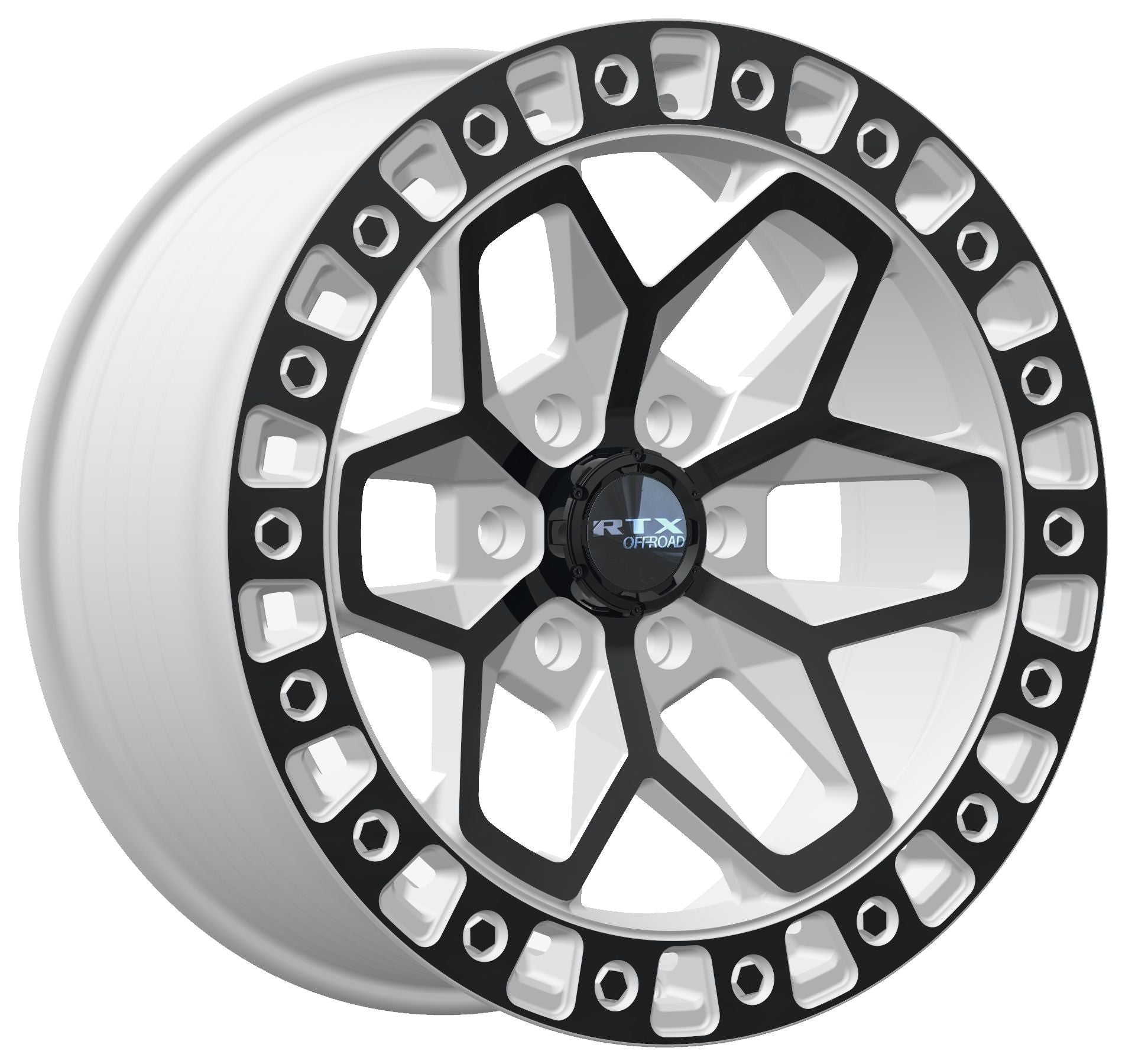 RTX® (Offroad) • 083286 • Zion • Gloss White with Black Spokes • 17x9 5x127 ET-15 CB71.5