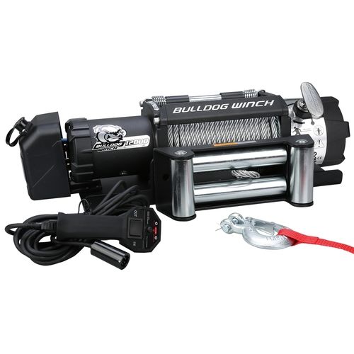 Bulldog Winch 10039 - 12000lb Trailer Winch with Wire Rope /Kit