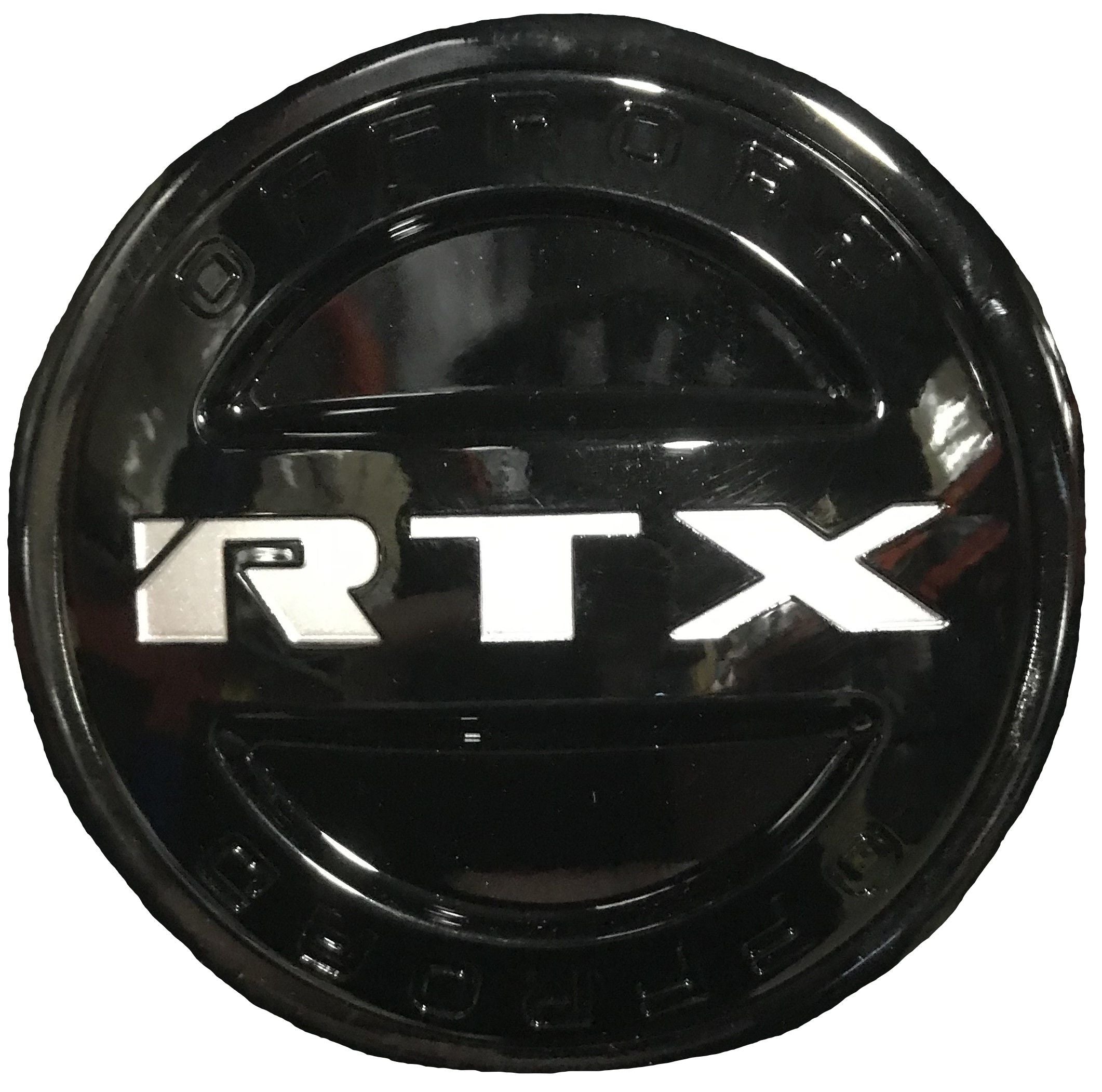 RTX 3319L128AB1MC1 - Center Cap Matte Black RTX Silver with Offroad Engraved M5xL15