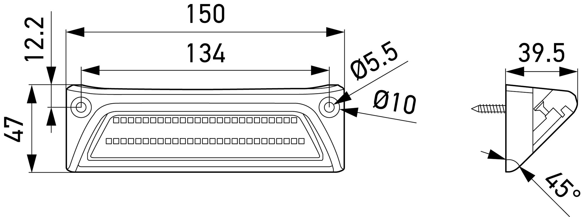 Hella HE357098001 - Scene Light Valuefit SM2000 White