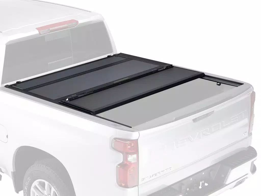 BAK® • 448134 • BakFlip MX4 • Premium Folding Tonneau Cover • Chevy Silverado / Sierra 2500/3500 HD 20-23