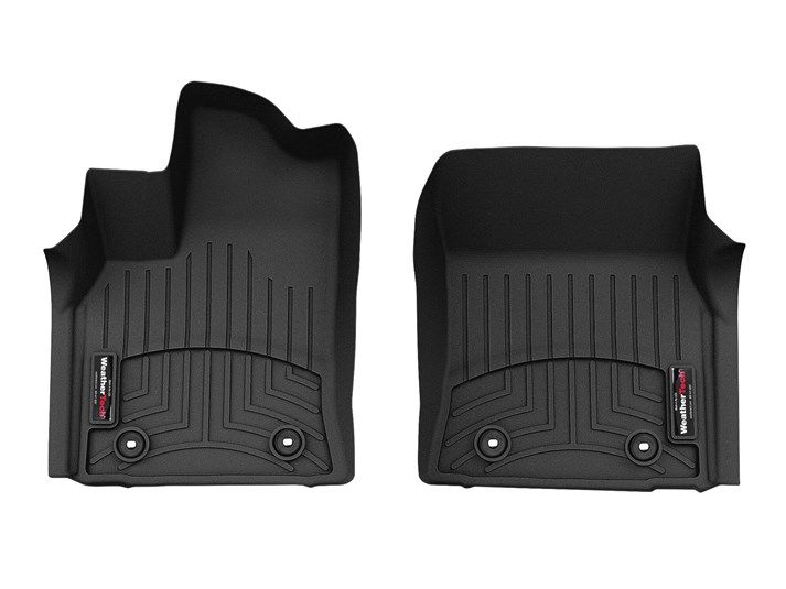 Weathertech® • 4417081 • FloorLiner • Molded Floor Liners • Black • Front • Toyota Tundra 22-24