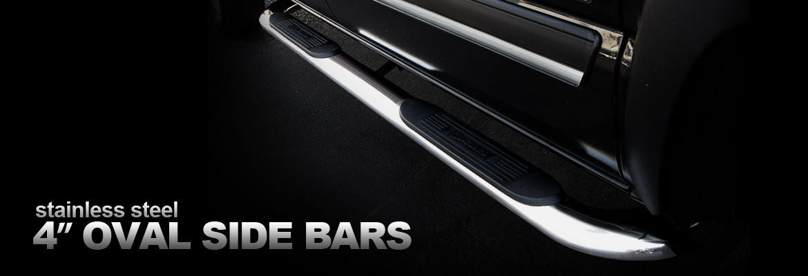 U-Guard® • SO-3324 • Stainless Steel 4" Oval Nerf Bars