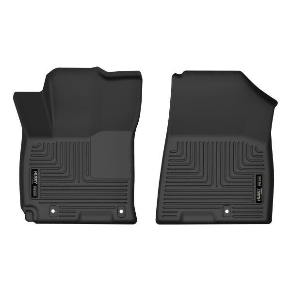 Husky Liners® • 51271 • X-Act Contour • Floor Liners • Black • Front • Hyundai Venue 20-22