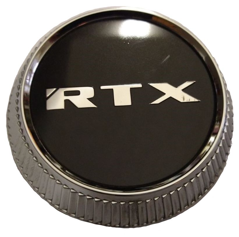 CAPR5314K68 - BLACK CENTER CAP & CHROME RTX