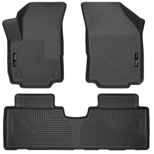 Husky Liners® • 95151 • WeatherBeater • Floor Liners • Black • Front & 2nd row • GMC Terrain 2018-2021