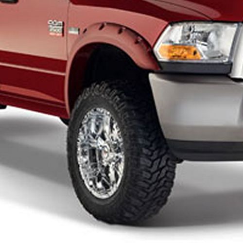 Bushwacker® • 50919-02 • Pocket Style • Black Fender Flares • Dodge Ram 10-18 / Ram 2500, 3500 11-18