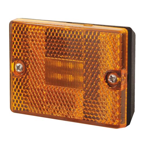 LED MARKER LIGHT, SQUARE, STUD, AMBER