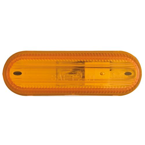 MARKER LIGHT,THIN OVAL, 1-WIRE, AMBER