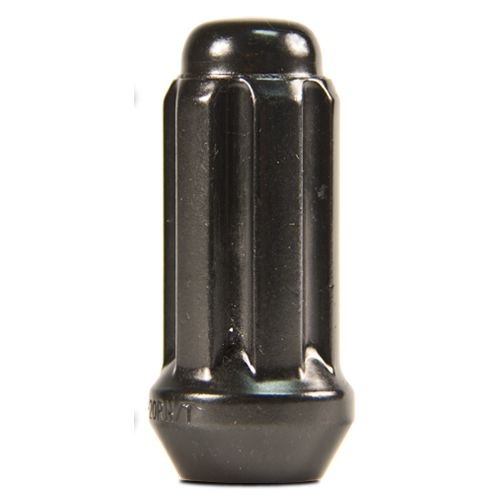 RTX TN0308B-100 - (100) Black 6 Spline Cone Seat Duplex Nuts 14x1.5 51mm 21/22mm Hex