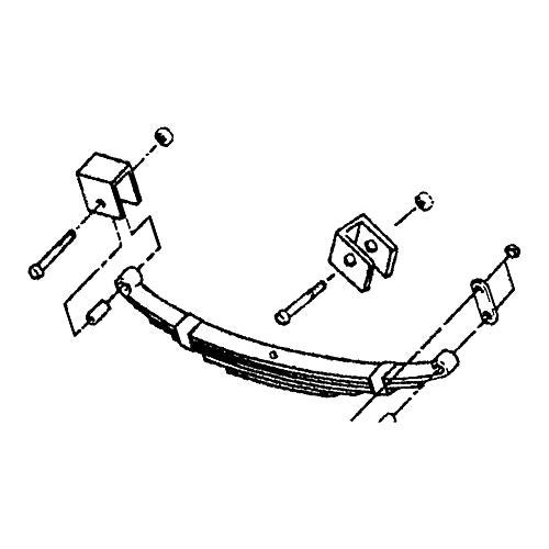 SINGLE SUSP.KIT 1 3/4" RAIS