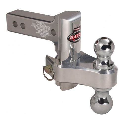 Trimax TRZ4AL-RP - 4″ ALUMINUM Adjustable Drop Hitch, Pin & Clip