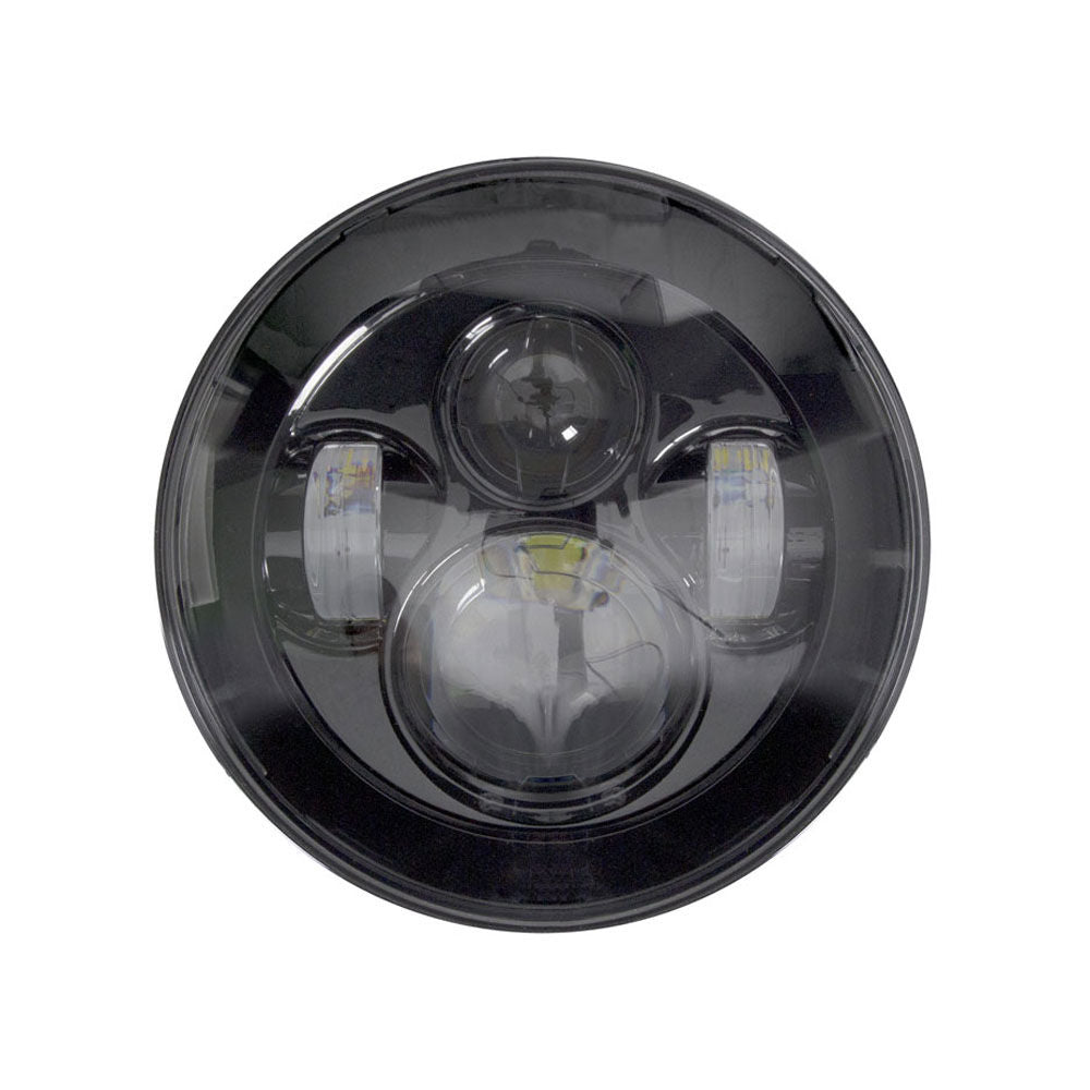 Saddle Tramp BC-701B - Black Round Motorcycle Headlights - 7"