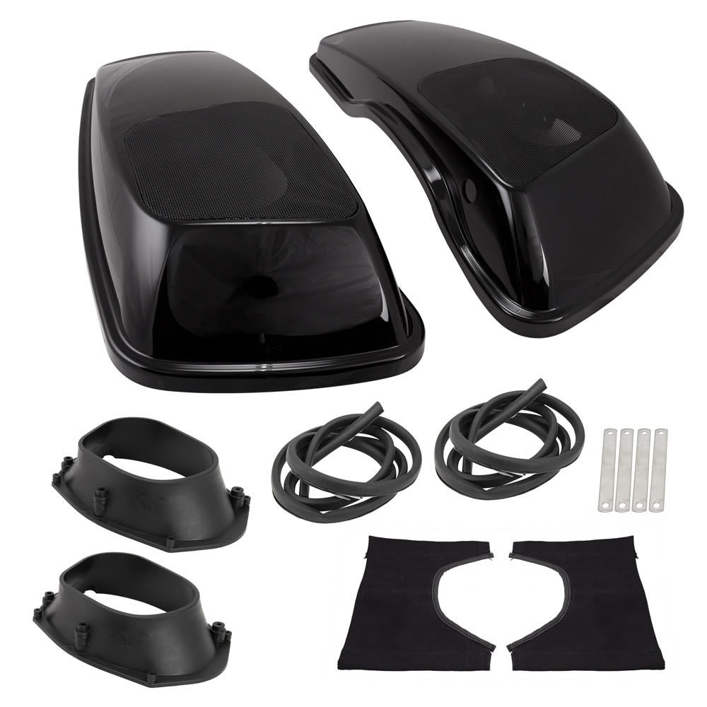 Saddle Tramp BC-HD69-14U - Rushmore CVO Saddlebag Lid with 6x9 Inch Speaker Adapters