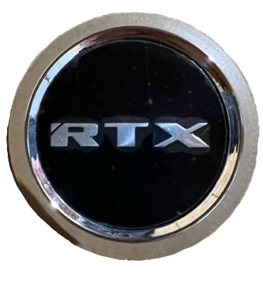 CAPRB241K64B - Center Cap Chrome with Black Background & New RTX Chrome Logo