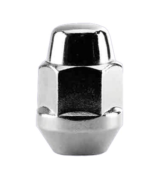 Ceco CD1709-100 - (100) Chrome Bulge Acorn 2-PC Cone Seat Nut 14X1.5 35mm 21mm Hex