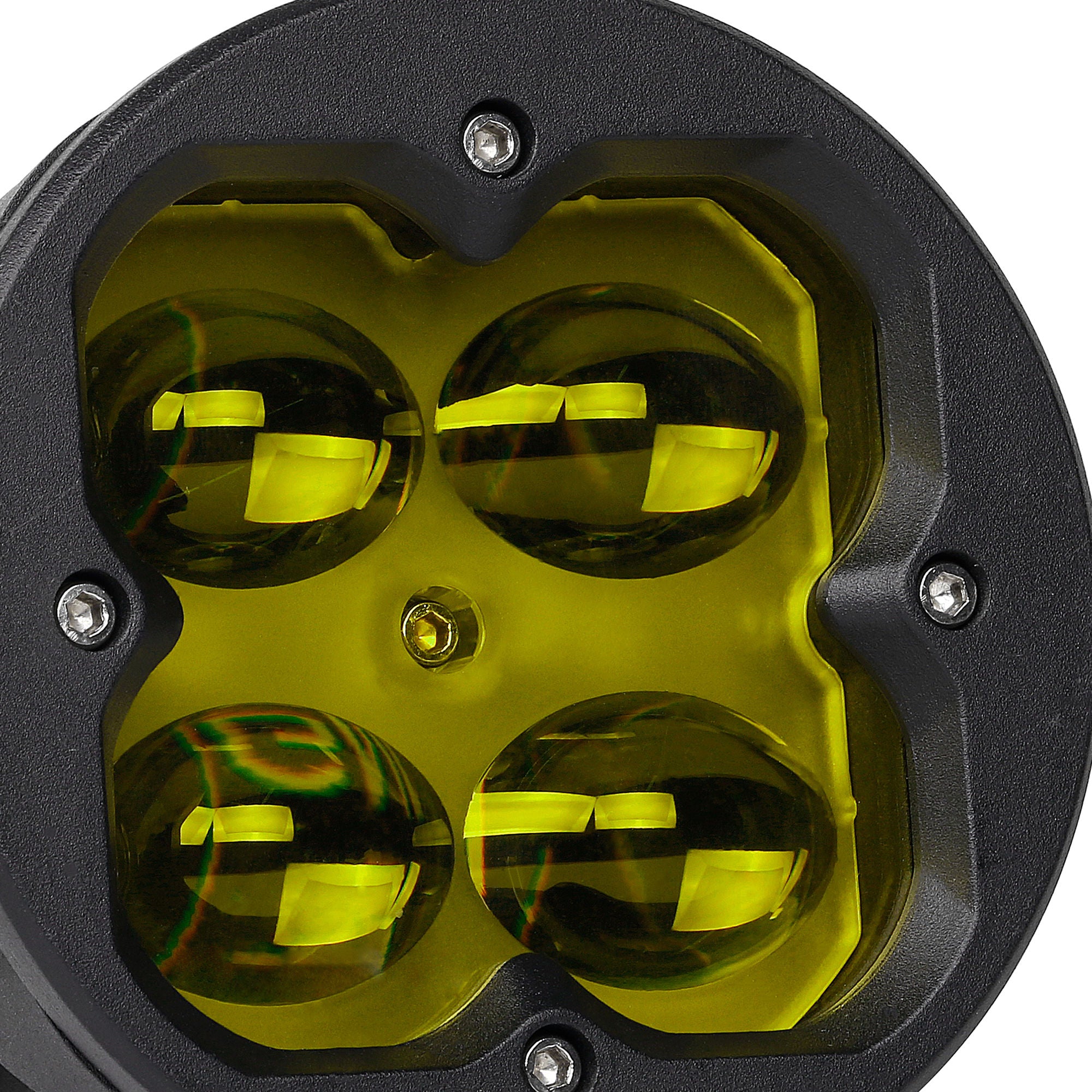 CLD CLDPRFGY - 3" Street Legal LED Pod Light - Auxiliary Round Fog Light w/Yellow Lens (620 Lumens)