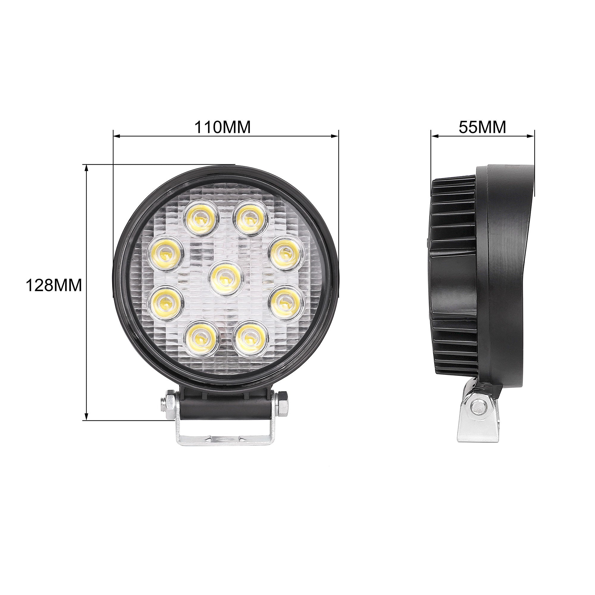 CLD CLDWL02 - 4.3" LED Work Light - Round Flood Beam (1100 Lumens)