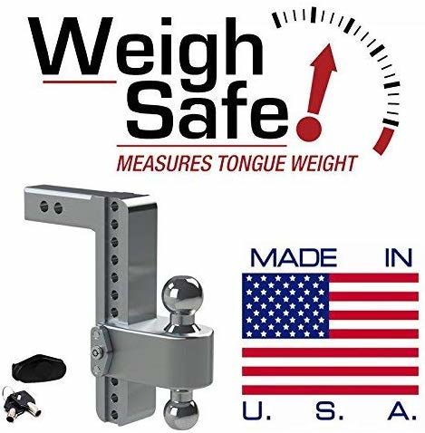 Weigh Safe CTB10-2 - Turnover Ball 10" Drop Hitch with 2" Shank