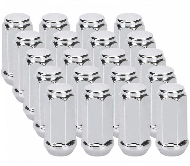 Ceco CD1709DXL-6 - (24) Chrome Bulge Acorn XXL Lug Nuts 14x1.5 60mm 22mm Hex