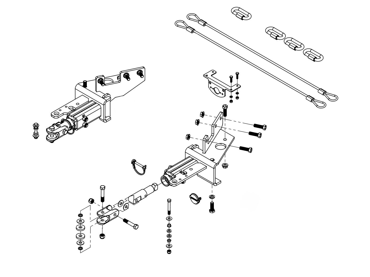 Demco 9519341 - Tabless Base Plate Kit - Removable Arms Ram 1500 New Body 2019