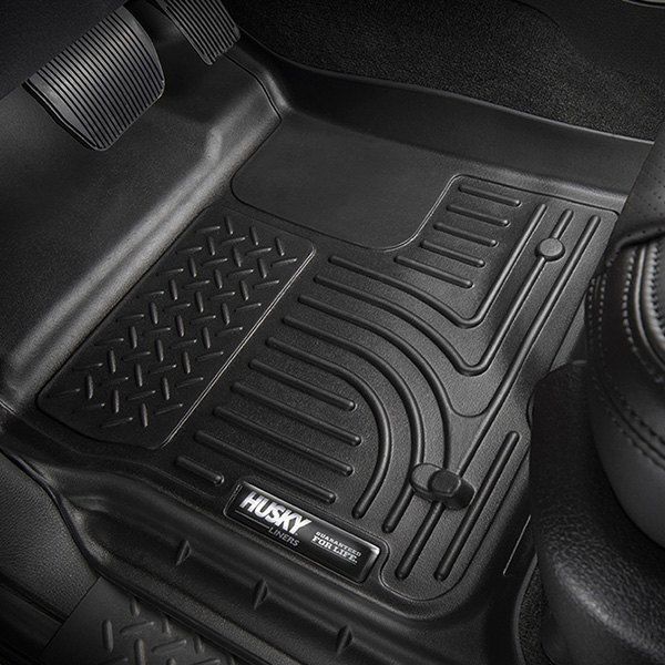 Husky Liners® • 18431 • WeatherBeater • Floor Liners • Black • First Row • Honda Ridgeline 17-22